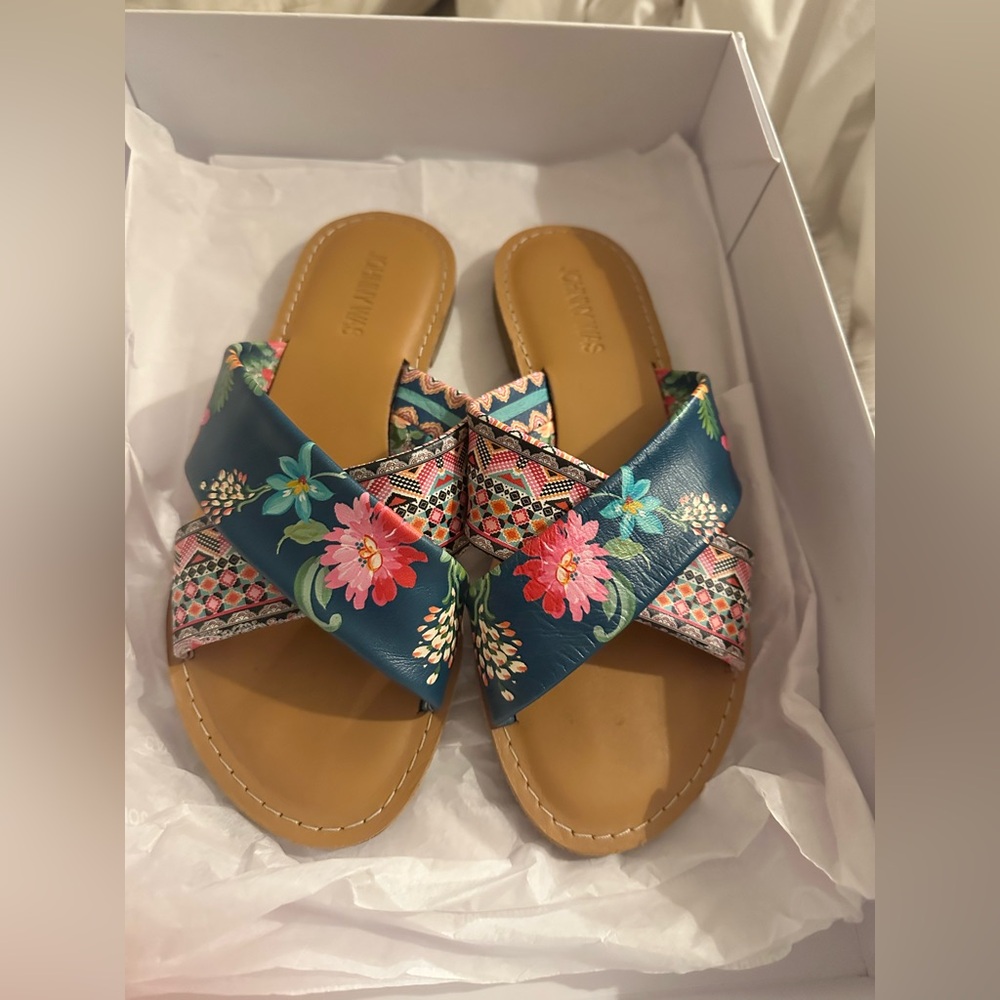 Johnny Was Sonoma Cross Sandal$182 MSRP - Picture 8 of 11